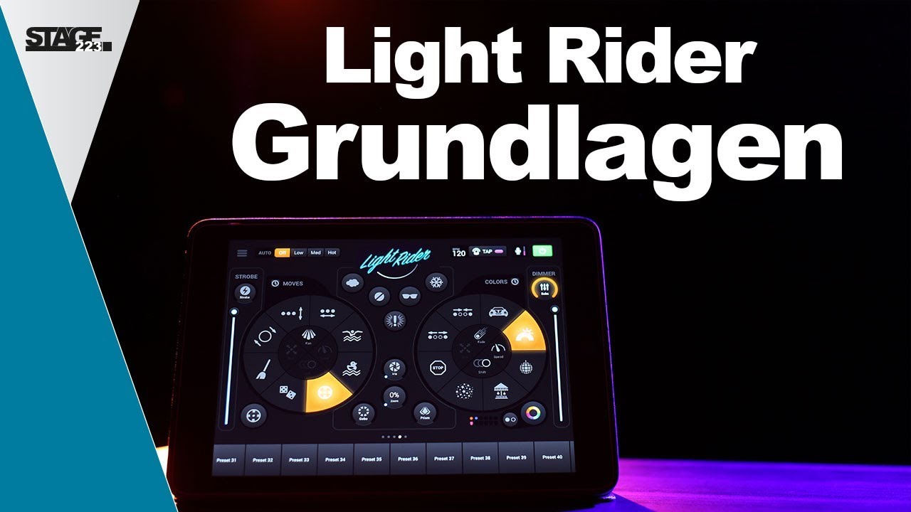 Die grundlegenden Funktionen | Light Rider DJ APP Tutorials