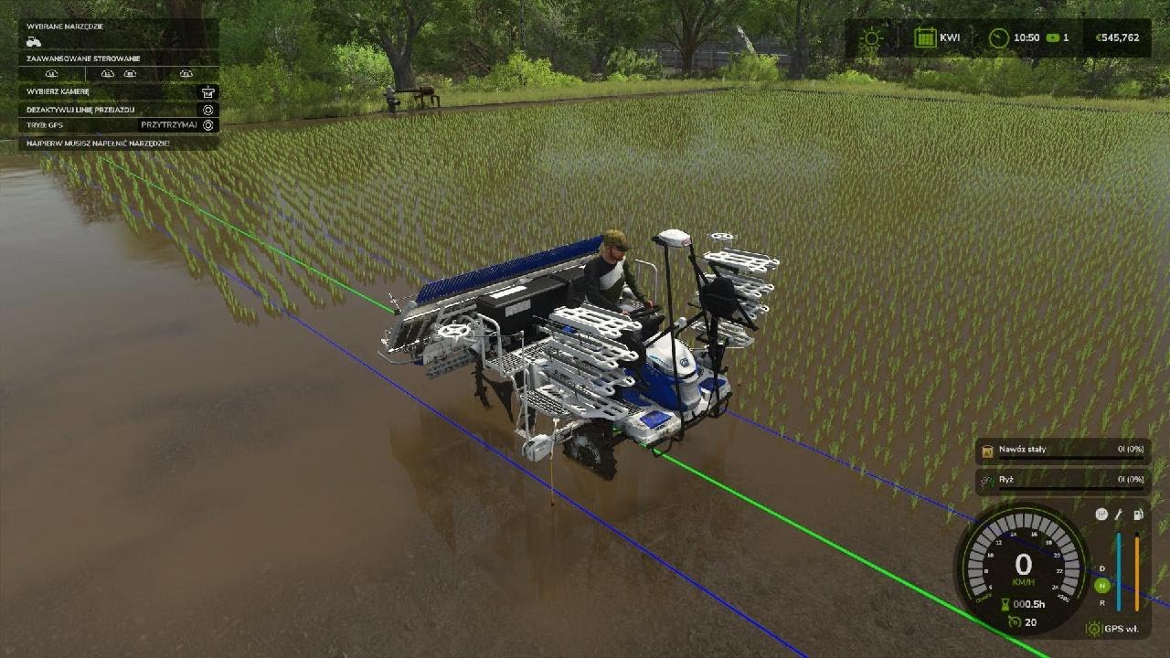 Farming Simulator 25 PS5 first rice planting
