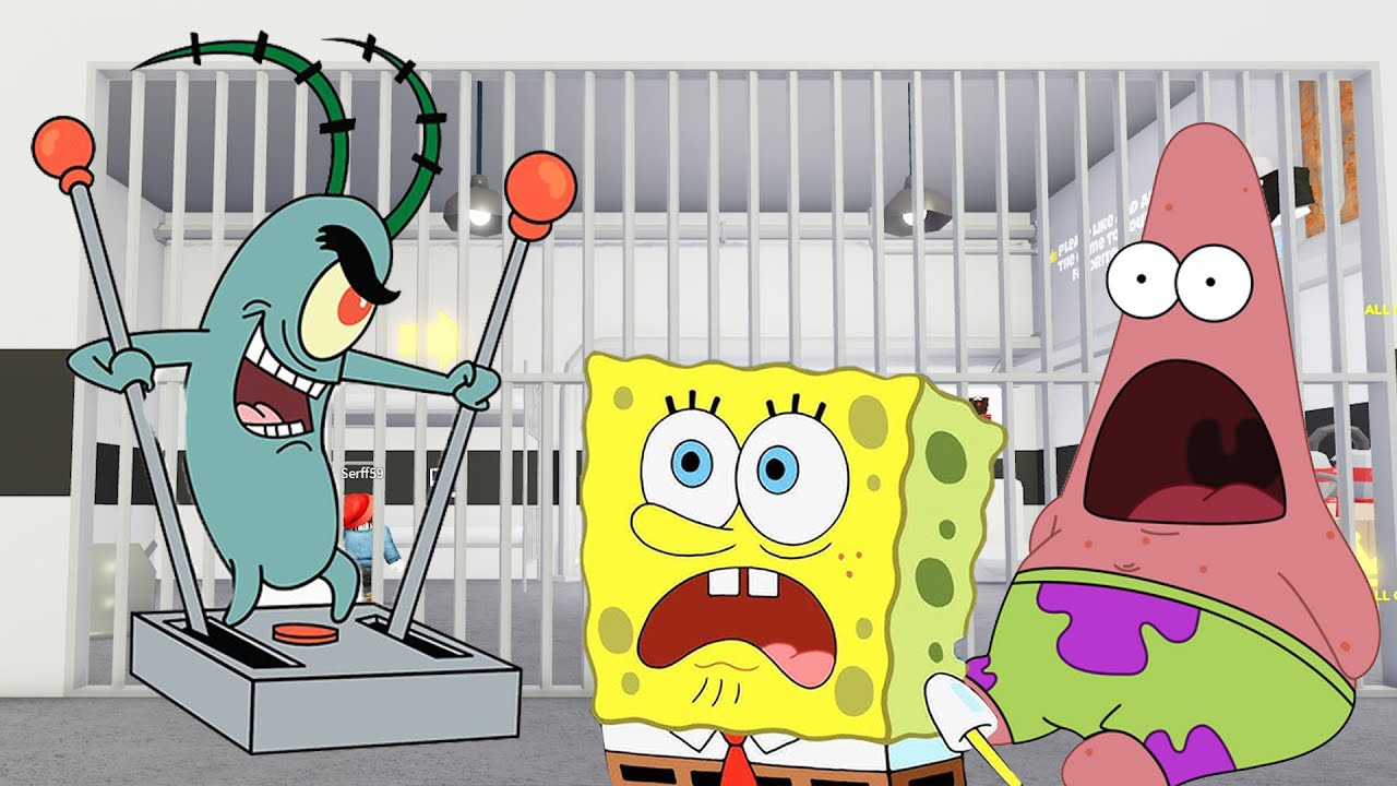 Sundjer Bob i Patrik - PLANKTON KRIJE TAJNI PROLAZ KOD LIGNJOSLAVA - Sundjer Bob na srpskom ROBLOX