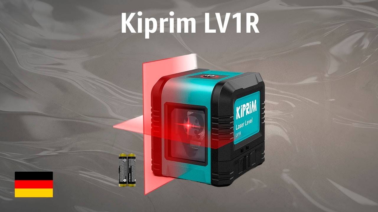 Laser Wasserwaage Kiprim  LV1R | TEST | Deutsch