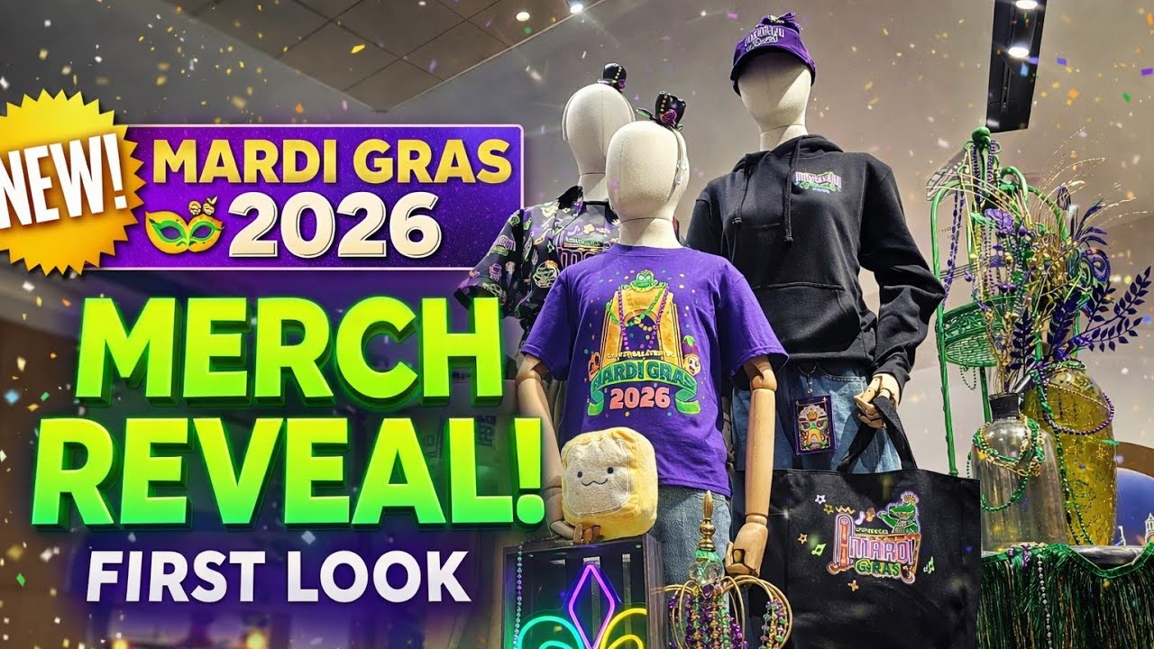 Mardi Gras 2026 Merchandise REVEAL at Universal Studios Florida! 🎭 First Look