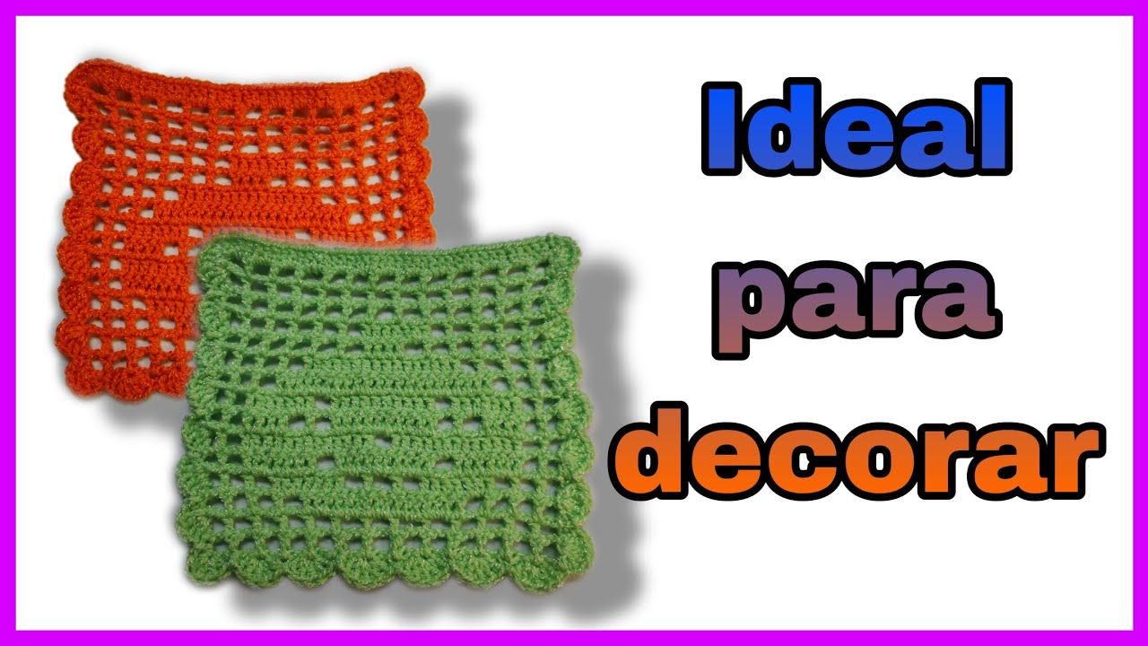 papel PICADO 💠 a CROCHET 🧶 HALLOWEEN 🧟 🎃 adorno.