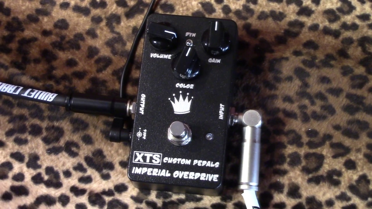 XTS Pedals IMPERIAL OVERDRIVE demo with Les Paul & Princeton Reverb