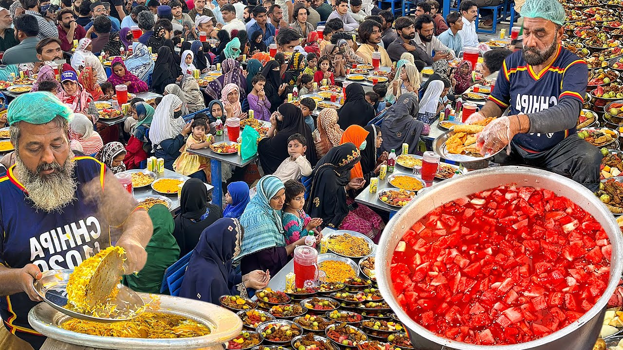 GRAND RAMADAN IFTAR 2025 IN KARACHI | Free Food for 1000+ People | Best Ramadan Street Food Pakistan