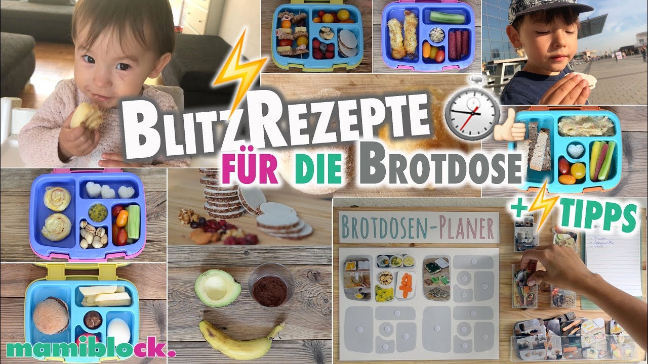 Rezepte und Tipps für die Brotdose ⏱⚡️| Schule und Kindergarten | Bentgo Box | mamiblock