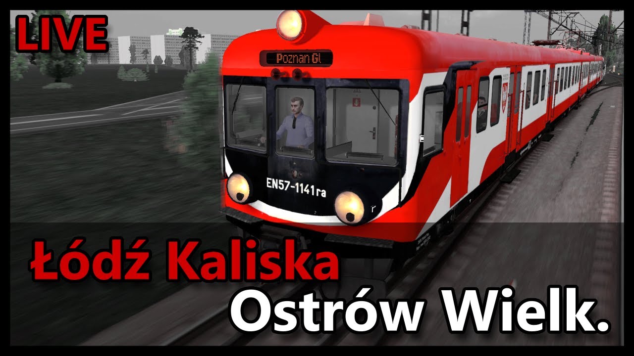 Łódź Kaliska - Ostrów Wielk. | EN57-1141/??? | MaSzyna 22.03