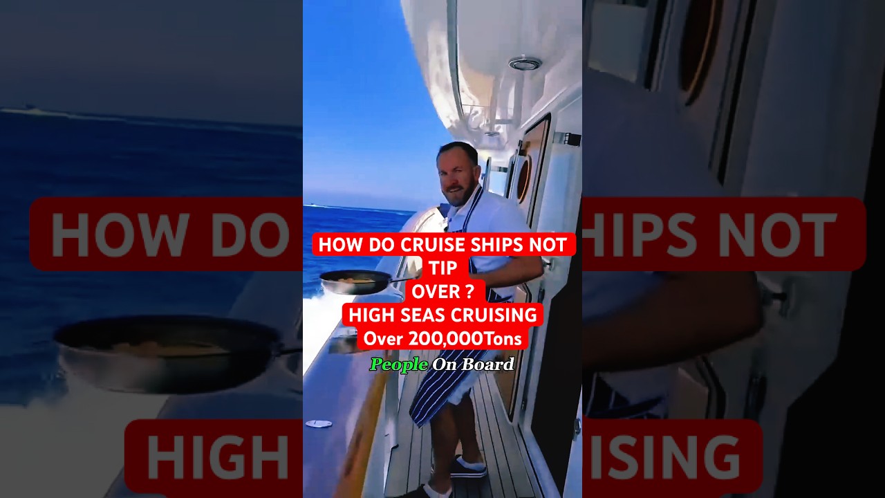 How Do Cruise Ships Not Tip Over? - High Seas Cruising still has roll #shorts #viral #foryou