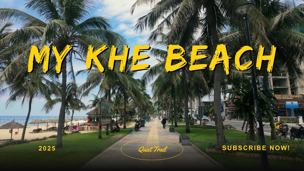 Is This Vietnam or Miami? BEACH WALK at My Khe, Da Nang | Nature Sounds for Sleep and Study