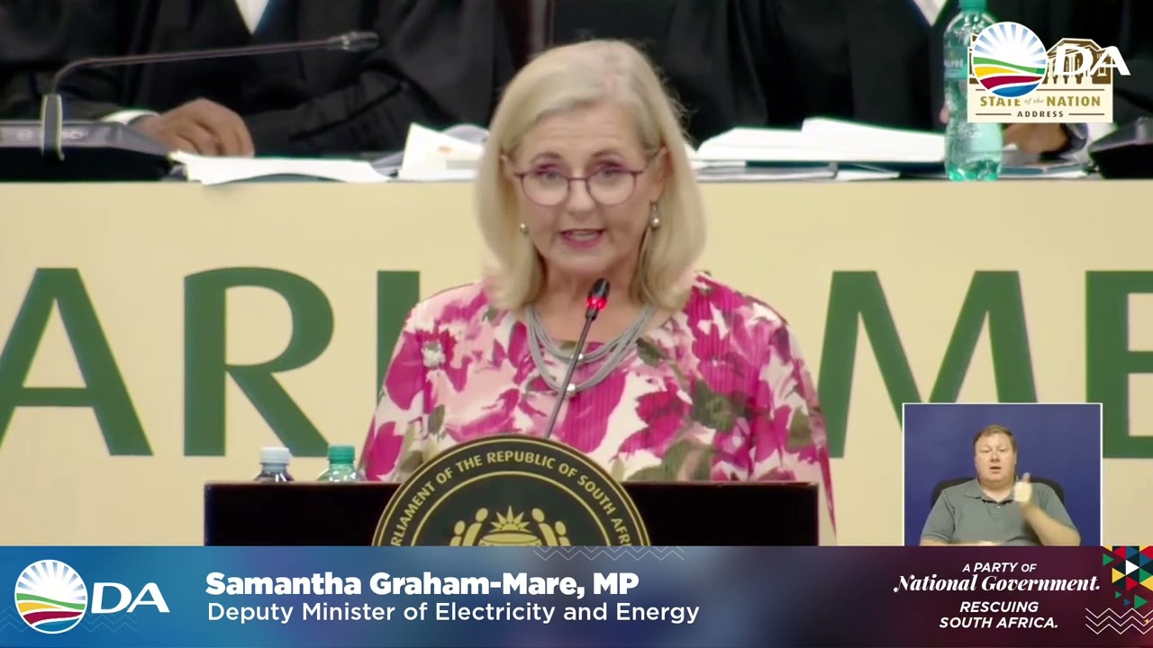 DA's Samantha Graham-Maré outlines plans to boost power supply, cut costs and expand access