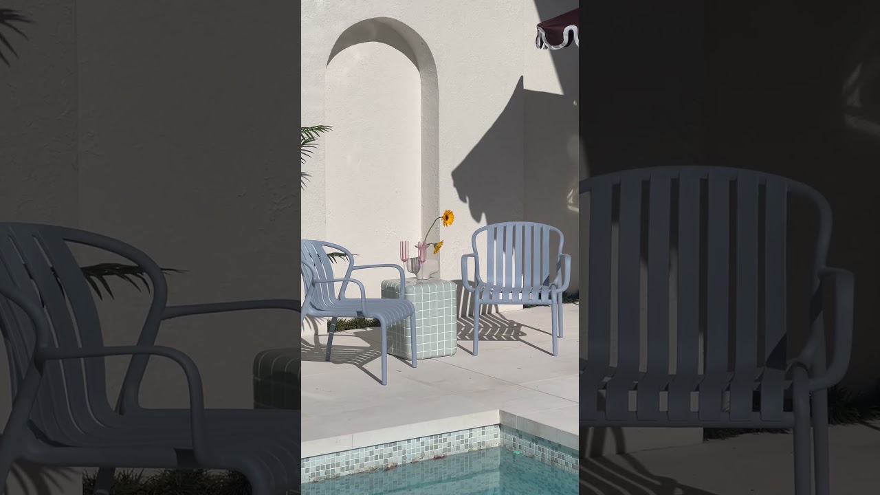 Pretty powder blue outdoor furniture on my wishlist