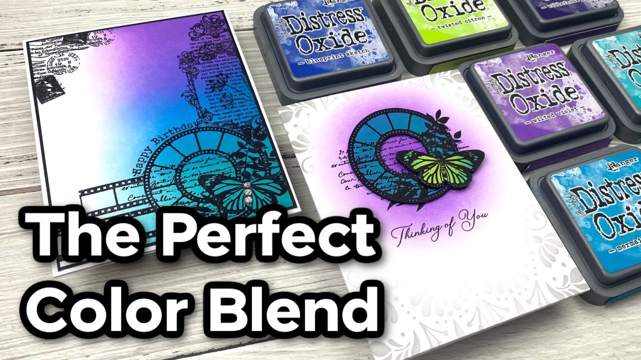 Use GO-TO Distress Oxide Color Blends & LOVE Your Cards!