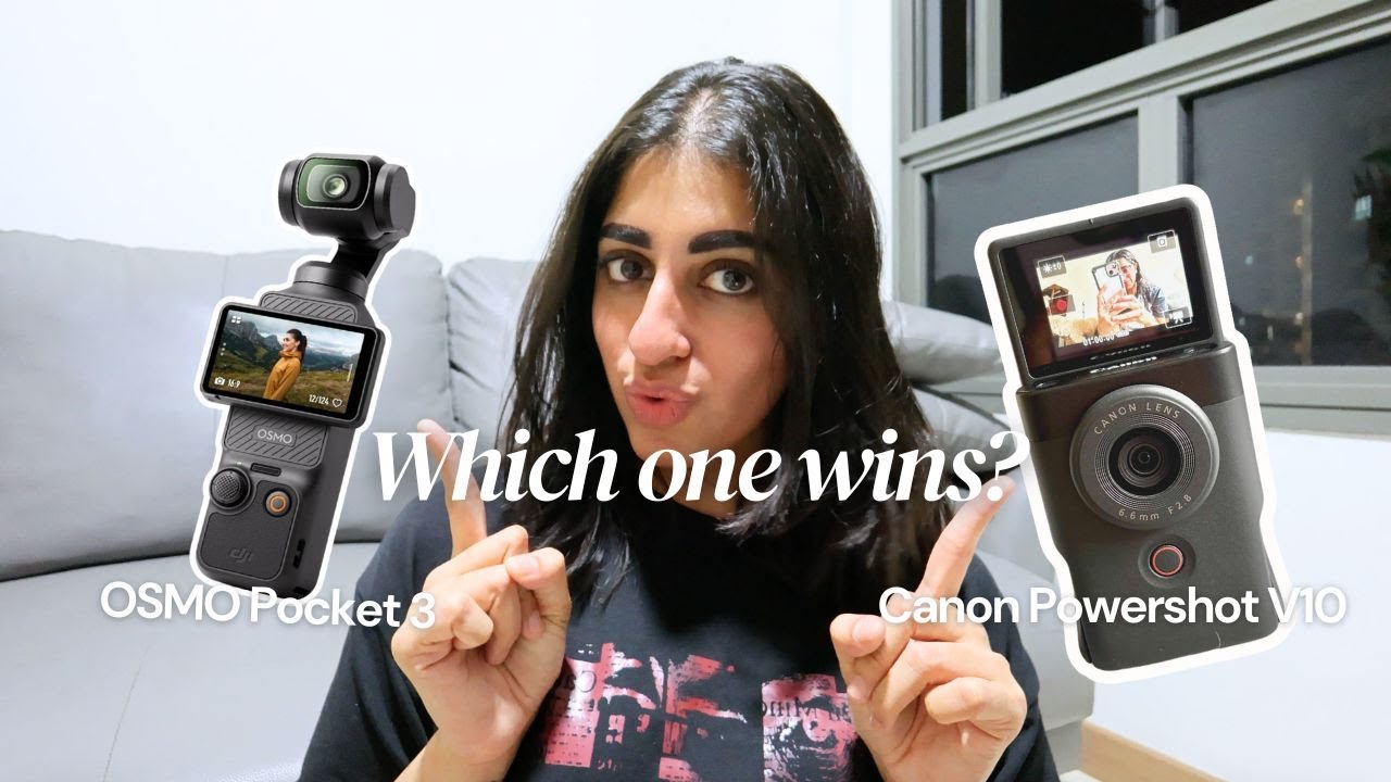DJI OSMO POCKET 3 vs CANON POWERSHOT V10 - Which is best for you?