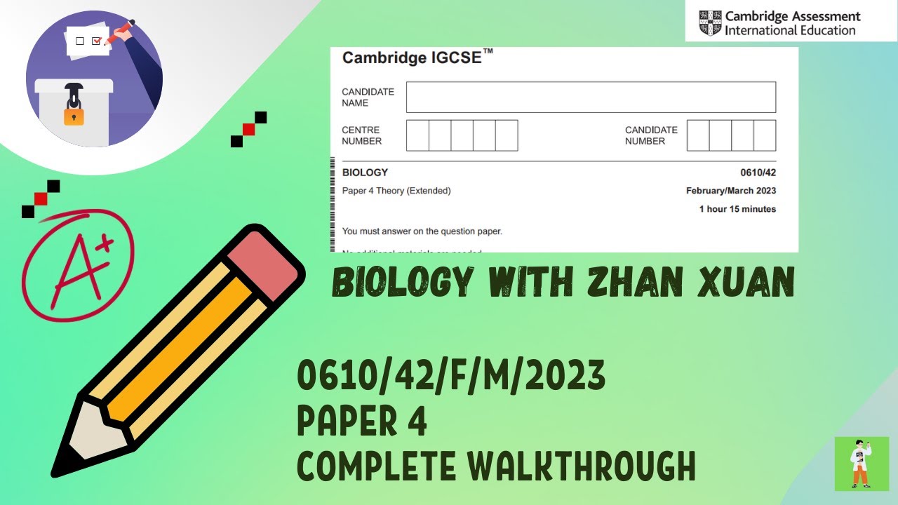IGCSE Biology (0610) - 0610/42/F/M/23 | Feb/March 2023 Paper 42 (Extended)