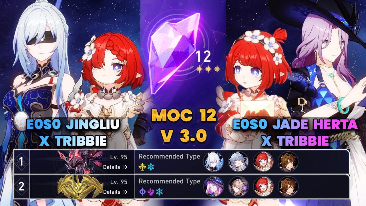 E0S0 Jingliu x Tribbie & E0S0 Jade x Tribbie | MOC12 | 3 Stars | HSR | V3.1 |