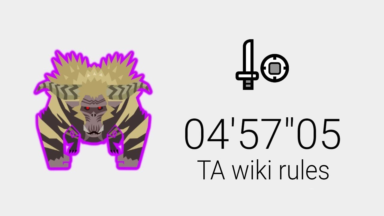 【MHW:I PC】歴戦激昂したラージャン 片手剣 04’57”05｜TA wiki rules｜Tempered Furious Rajang SnS