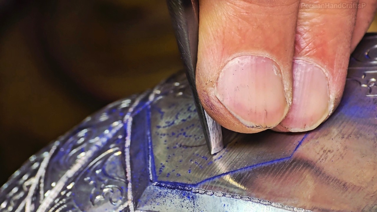 Hand-Engraving Luxury Silver: The Secret of Isfahan (No Talking)