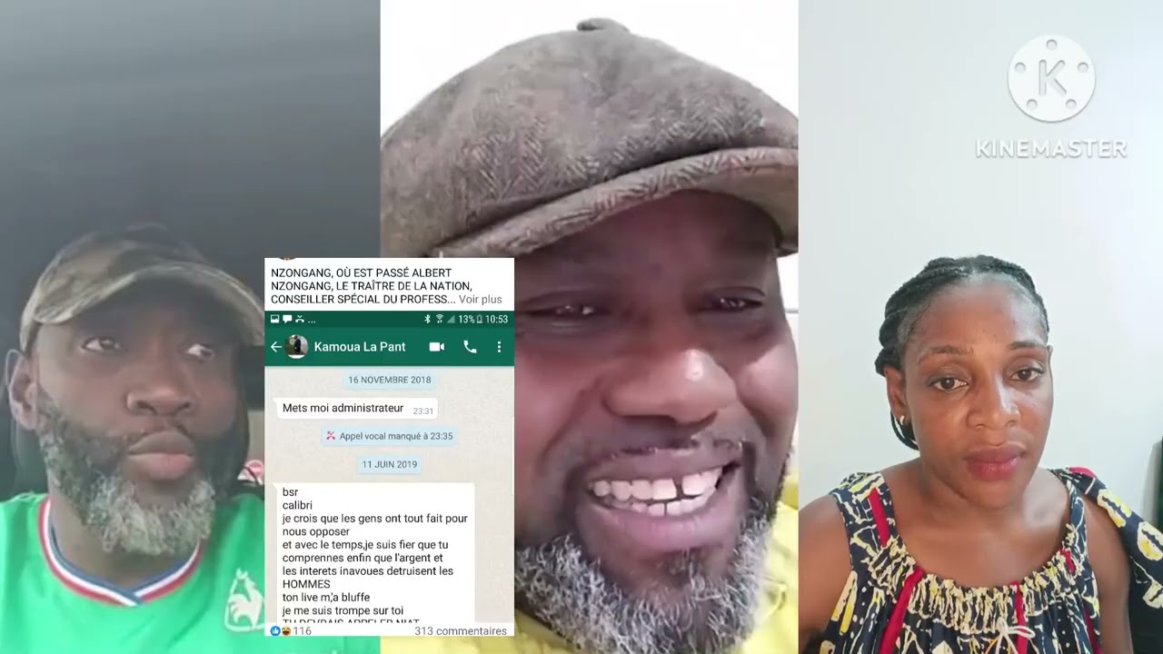 Kamoua lapanthere tacle calibri calibro et Sandy boston les envoyés de tchiroma pour dé'truir kamto