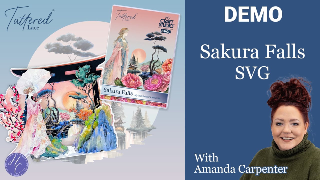 Sakura Falls SVG Demo | ScanNCut | Tattered Lace | Highlight Crafts