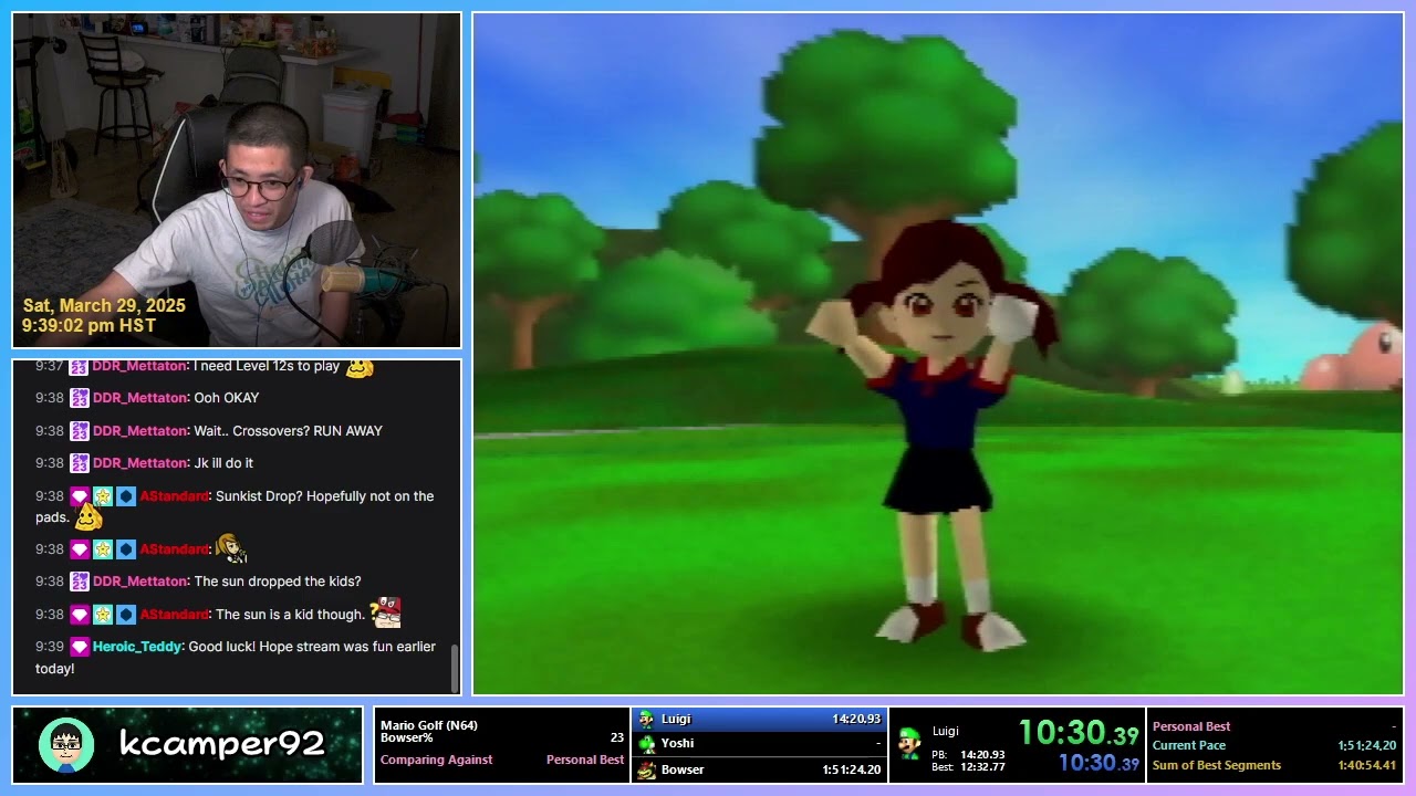 Mario Golf (N64) -- Bowser% Speedrun - 