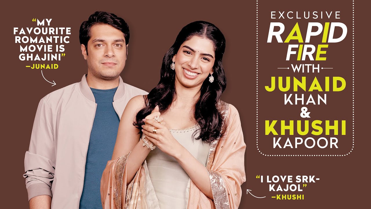 Khushi Kapoor and Junaid Khan about LOVEYAPA, SRK-Kajol and more
