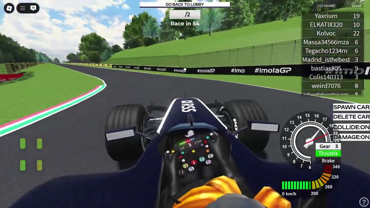 Formula roblox V8 series Imola 1:21.787 world record