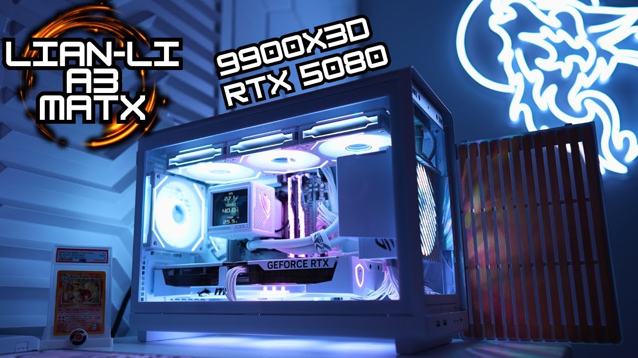Ultimate White mATX Gaming PC: Lian Li A3-mATX Build Complete Step-by-Step Guide 9900X3D + RTX 5080