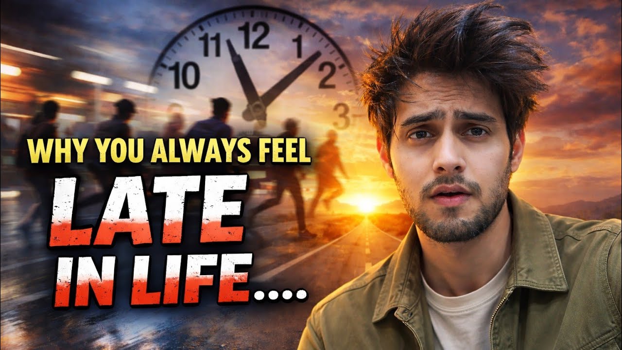 WHY YOU ALWAYS FEEL LATE IN LIFE || EXPLAINED IN ENGLISH  || DAY 18 ||