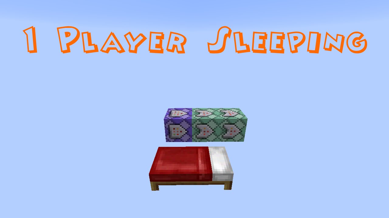 Minecraft 1.9: 1 Player Sleeping