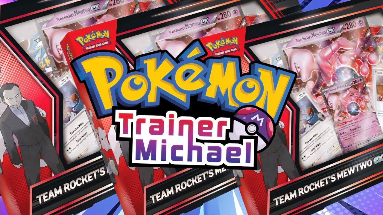 Pokémon Trainer Michael opening 3 rocket's mewtwo ex box destined rivals!