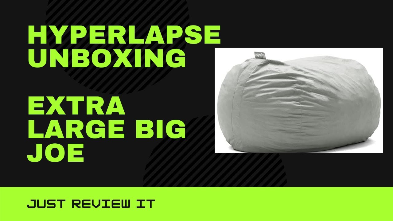 Unboxing Big Joe Extra Large Fuf Foam Filled Beanbag Hyperlapse