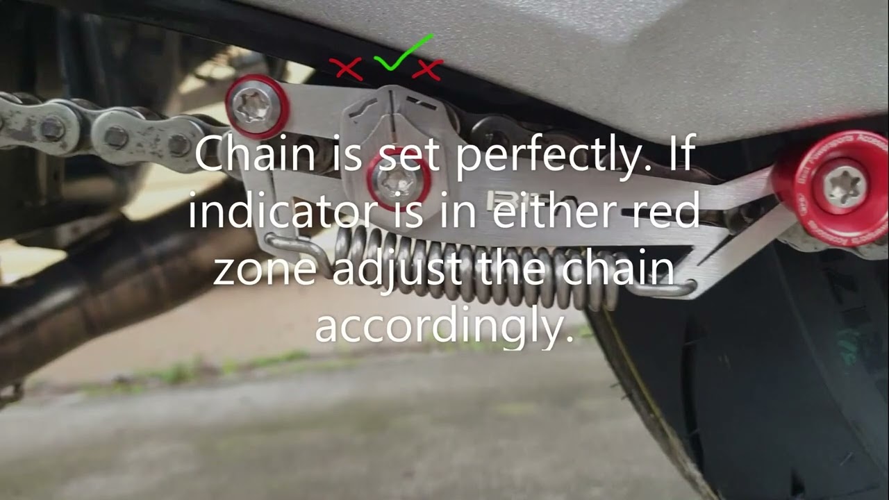 Honda CB1000 Neo Sport chain adjustment with BPA tool