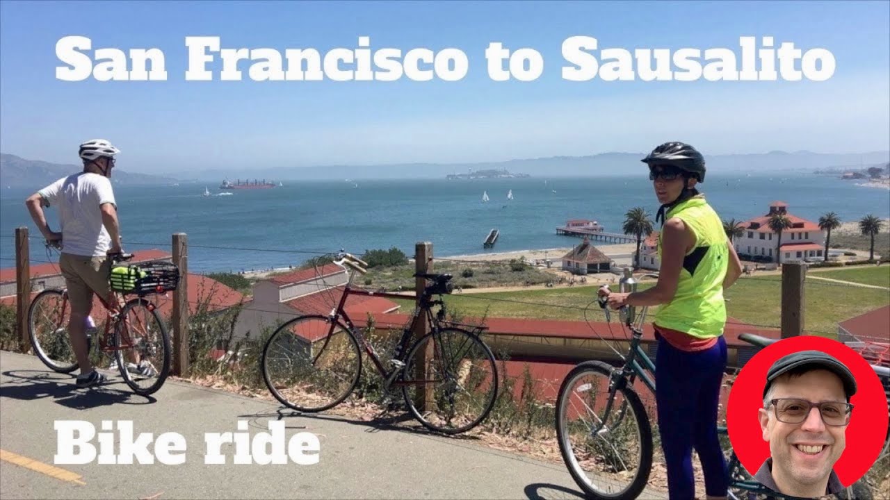 Bike Ride 😃 San Francisco to Sausalito California over Golden Gate Bridge 