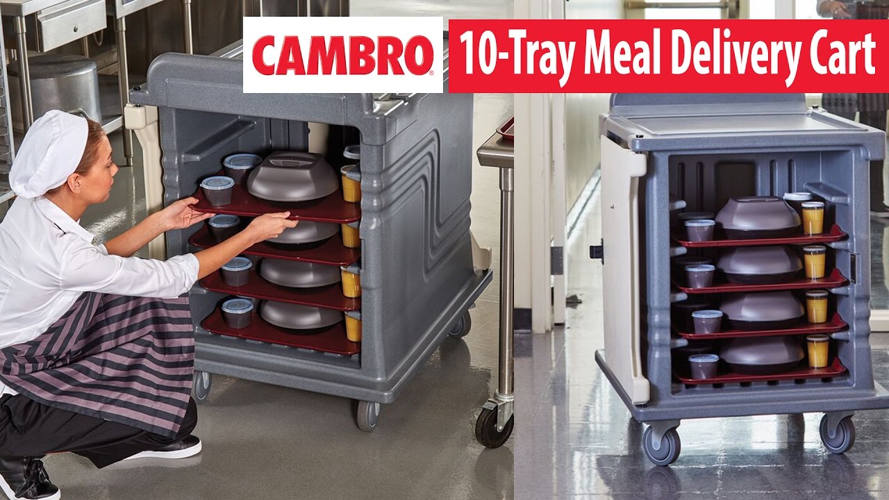 10 Tray Dual Acess Meal Delivery Cart for Room Service