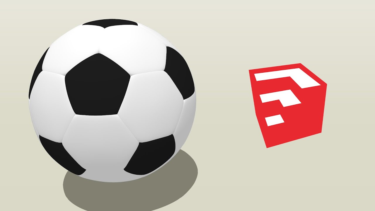 How to Model a Football (Soccer) in SketchUp - TutorialsUp