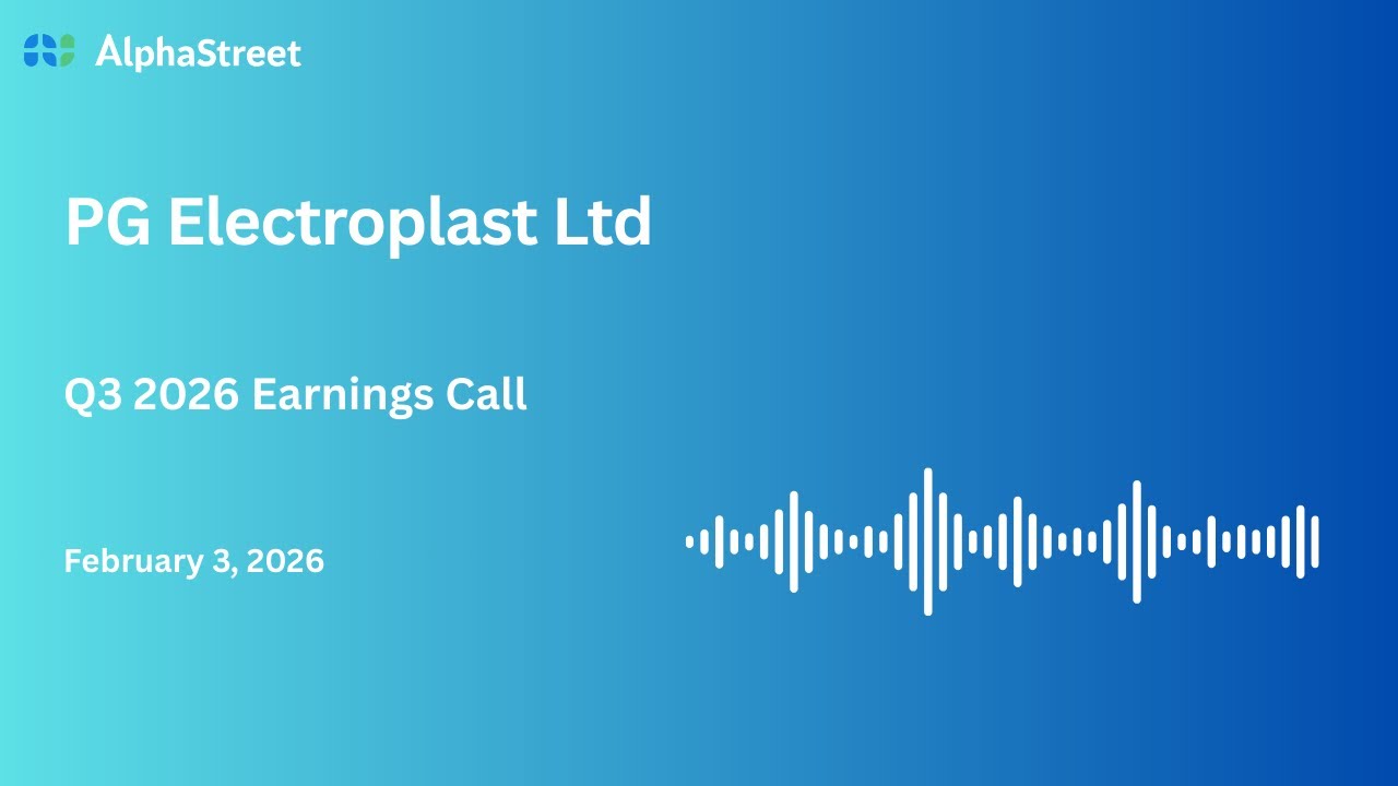 PG Electroplast Ltd Q3 FY2025-26 Earnings Conference Call