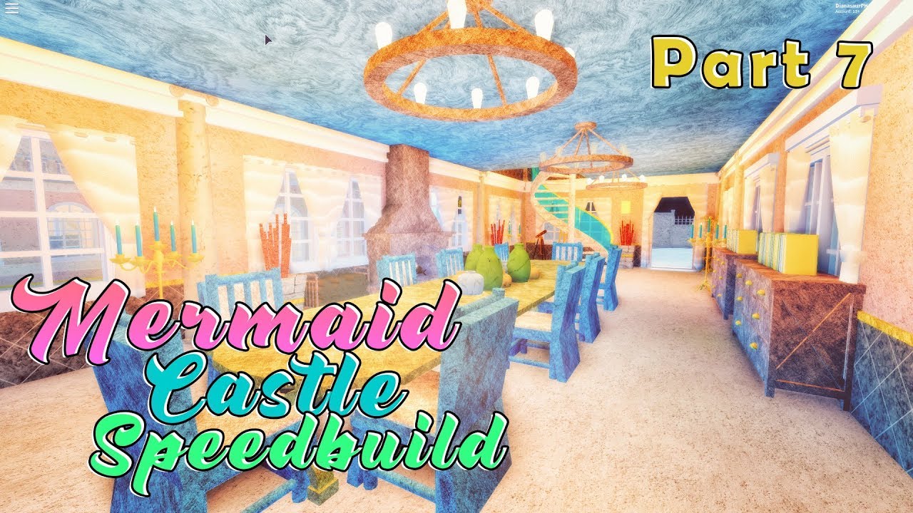 Bloxburg: Mermaid Castle Speedbuild Last Part