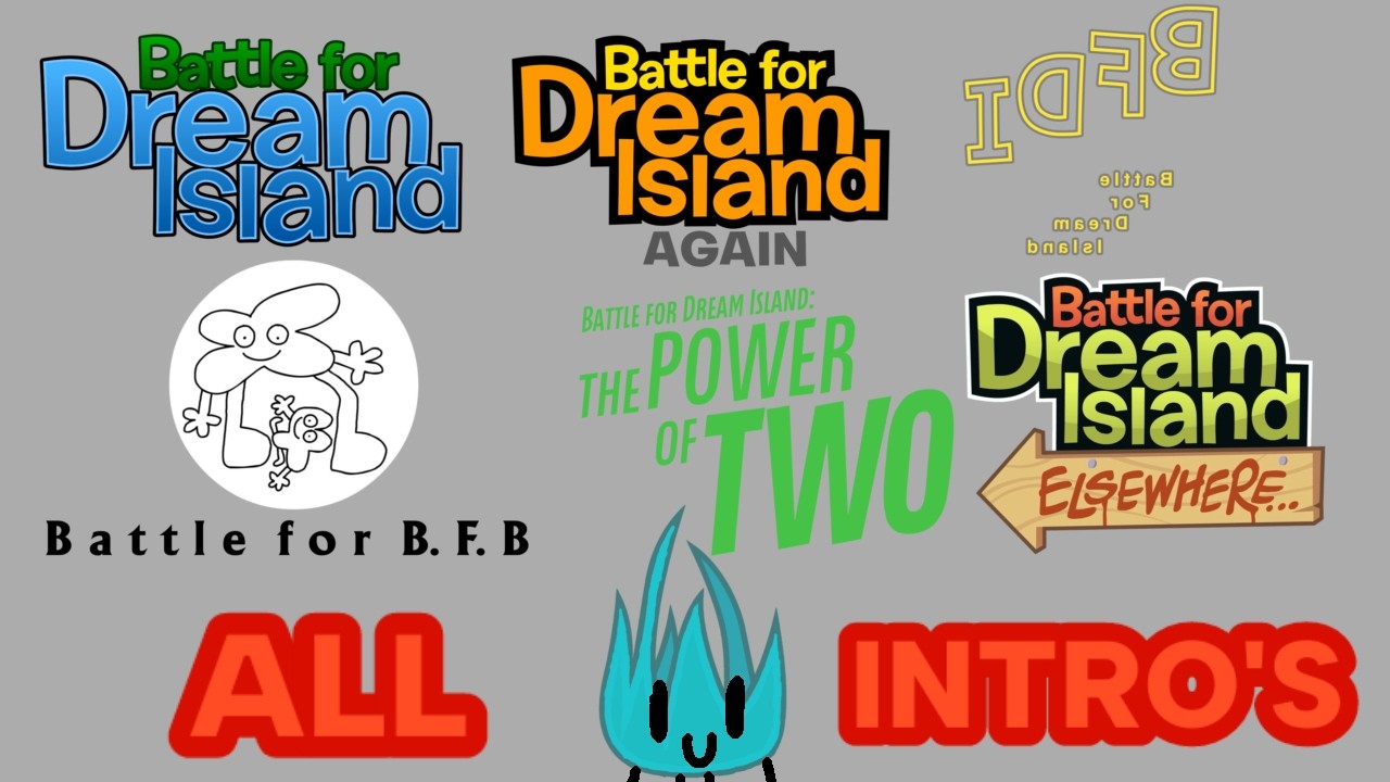 All BFDI intros - battle for dream island