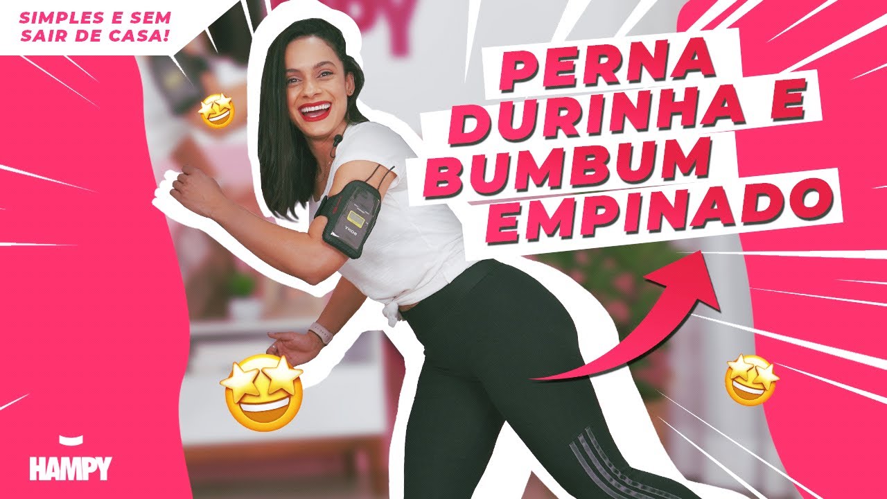 TREINO para PERNA e GLÚTEOS | TREINO em CASA | HAMPY