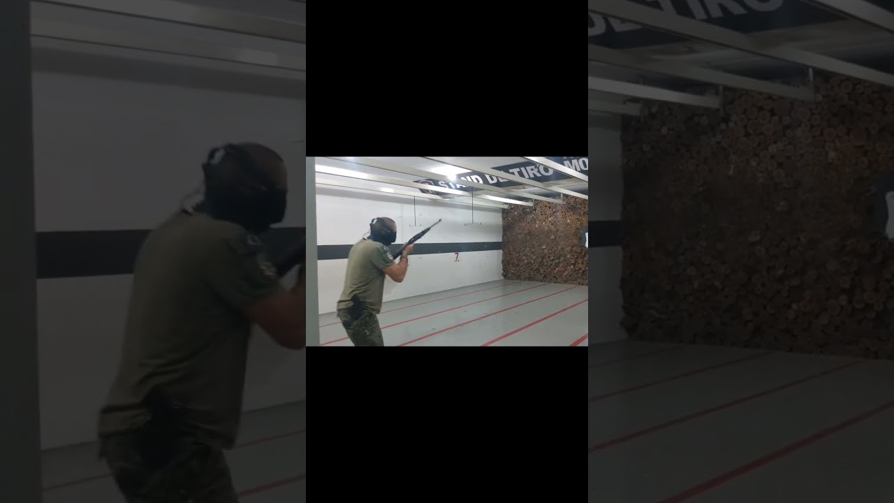 RIFLE SEMIAUTO CBC 7022 WAY. 10 DISPAROS EM 02 SEGUNDOS!