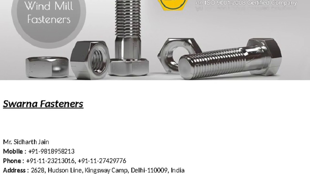 Nut bolt Manufacturers Suppliers and Exporters Delhi