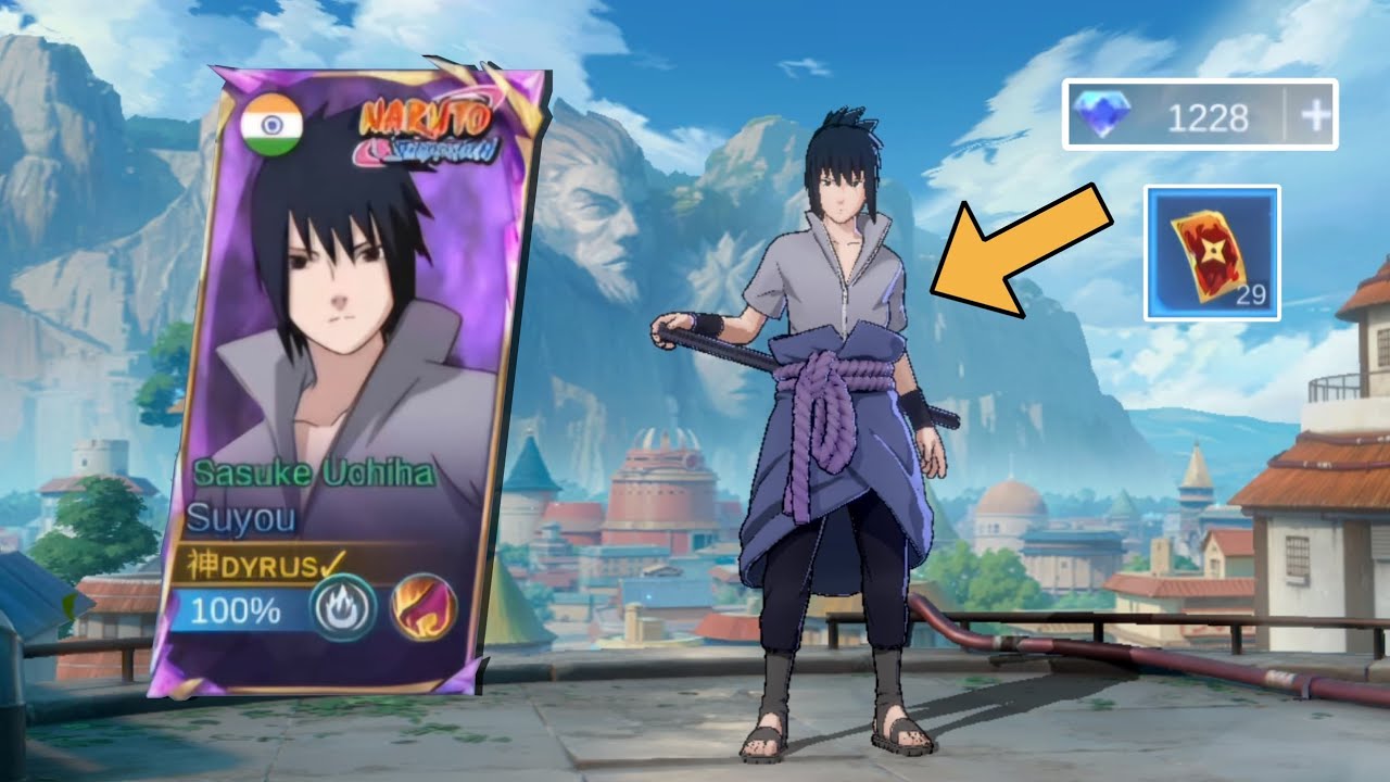 FINALLY GOT SUYOU SASUKE UCHIHA SKIN🤩||NARUTO EVENT SECOND PHASE||#mlbb