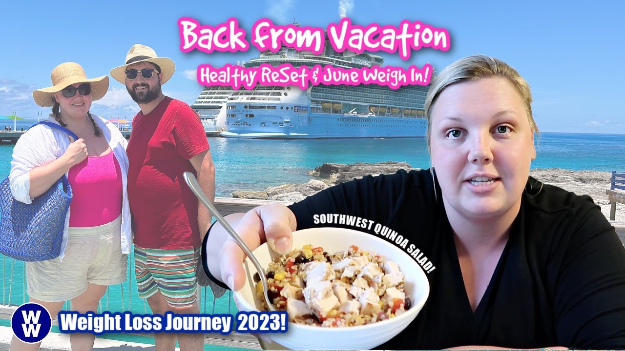 Healthy RESET after Vacation! WEIGHT LOSS JOURNEY MONTHLY WEIGH IN  | Weight Watchers 2023