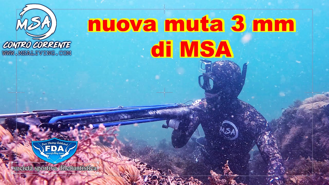 il nuovo prototipo di muta 3mm di msa