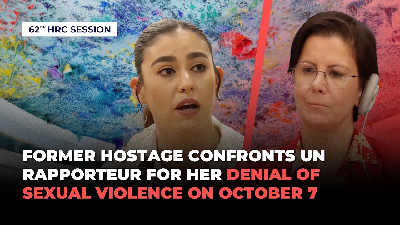 Former Hostage Confronts U.N. Expert Who Denied Sexual Violence Against Israelis