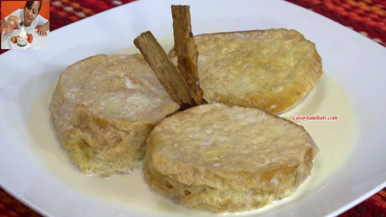 Receta de TORREJAS con TRES LECHES 🍮 Postre CASERO y TRADICIONAL FÁCIL de Hacer