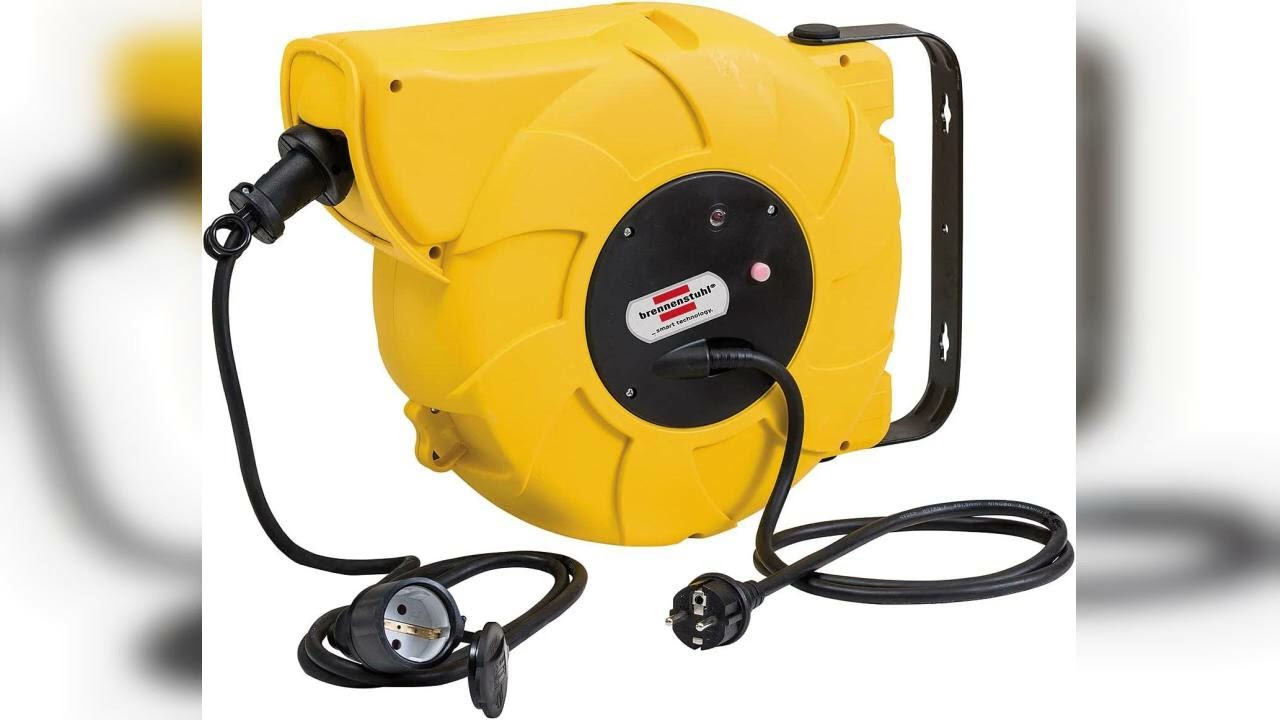 Rezension: Brennenstuhl Kabeltrommel Automatik IP44 / Automatischer Kabelaufroller für aussen (16...