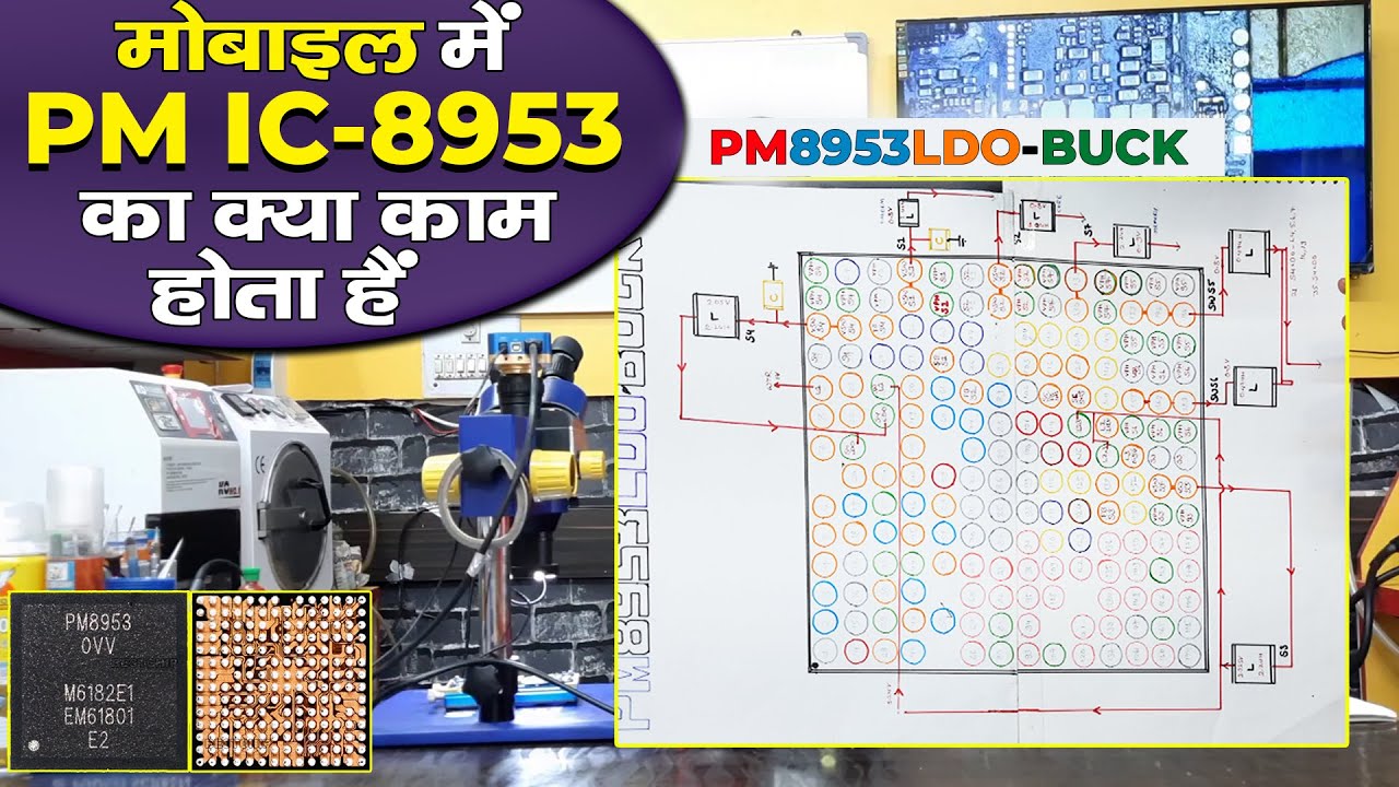 What is Mobile IC PM 8953 ? Work of Mobile PCB IC 8953 | Mobile repairing course institute