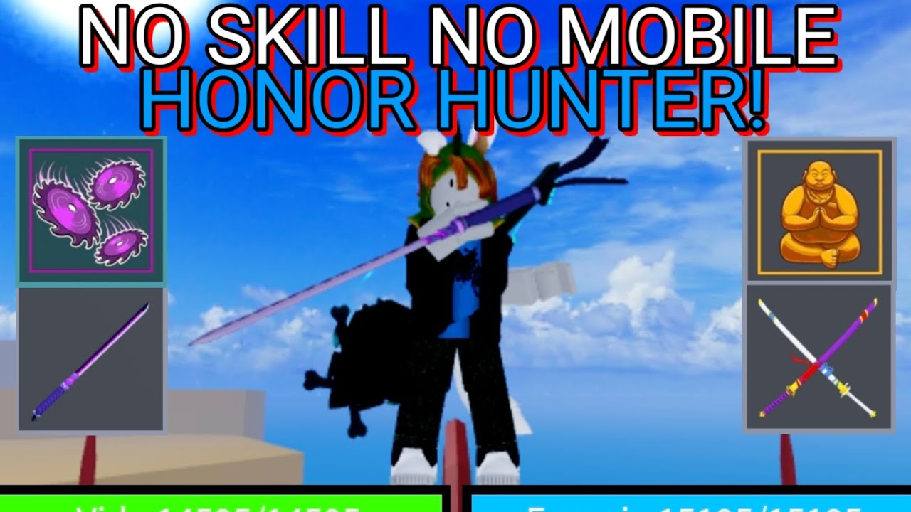 É possível ser um PRO PLAYER NO MOBILE? | HONOR HUNTER | Blox Fruits