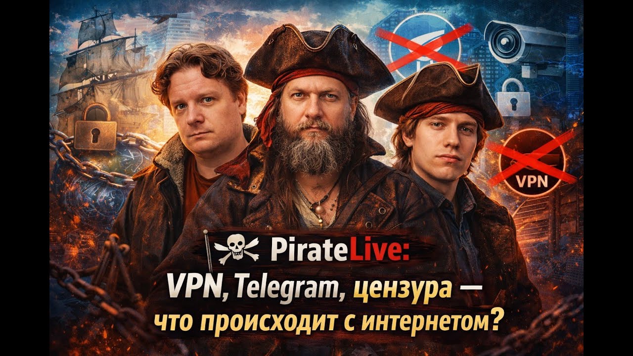 ⚠️ PirateLive 29.01: VPN, блокировки, цензура — новая реальность интернета