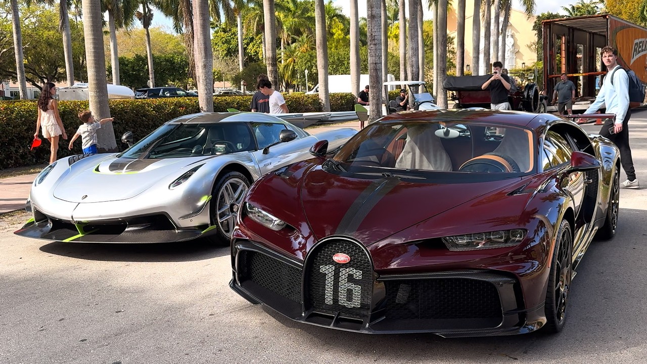Hypercars gathering in Miami! 2X Divo, 3X Jesko, Chiron, Sian, Daytona SP3